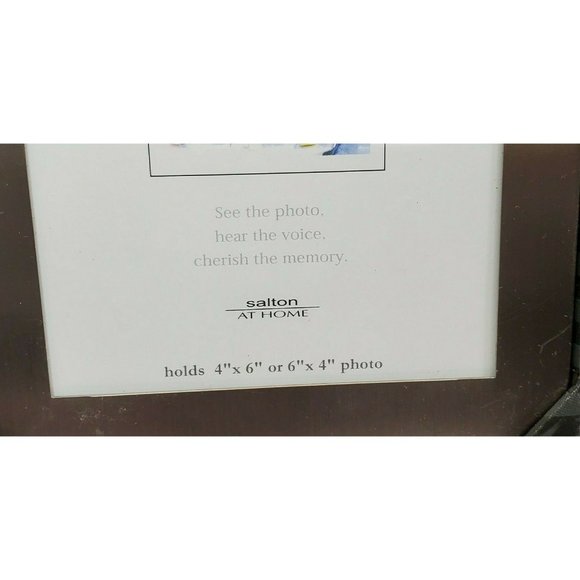 Salton At Home Recordable Memories 4"x6" Picture Frame 10 Second Message - Picture 4 of 11